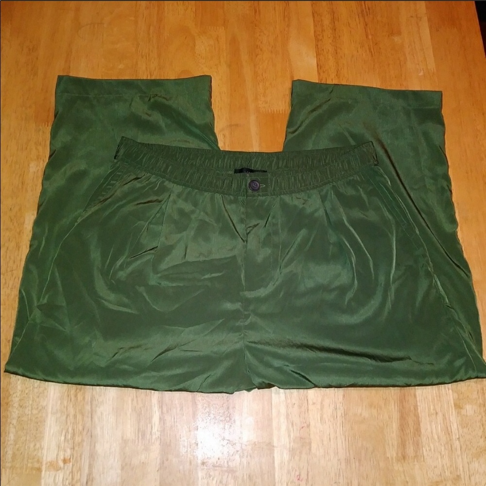 J.crew patio satin trouser pants stretchy slouchy - Picture 3 of 3